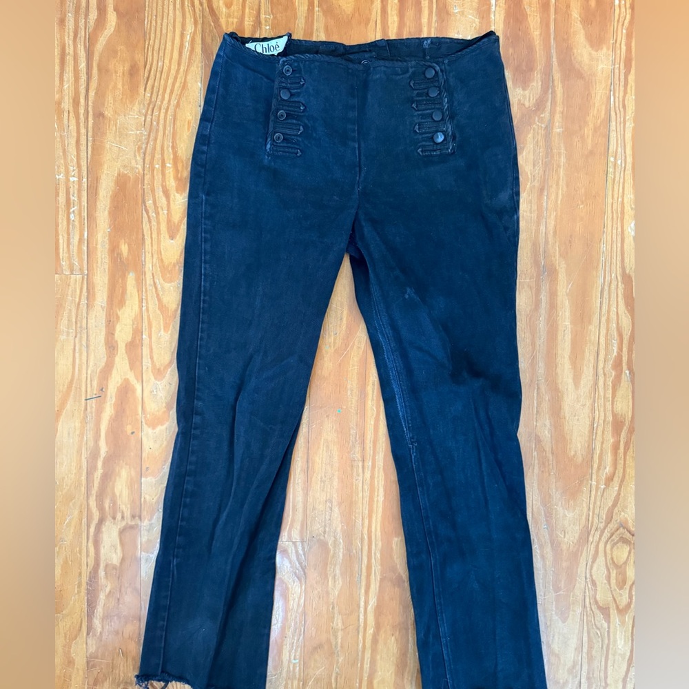 Black Cropped Chloe Jeans